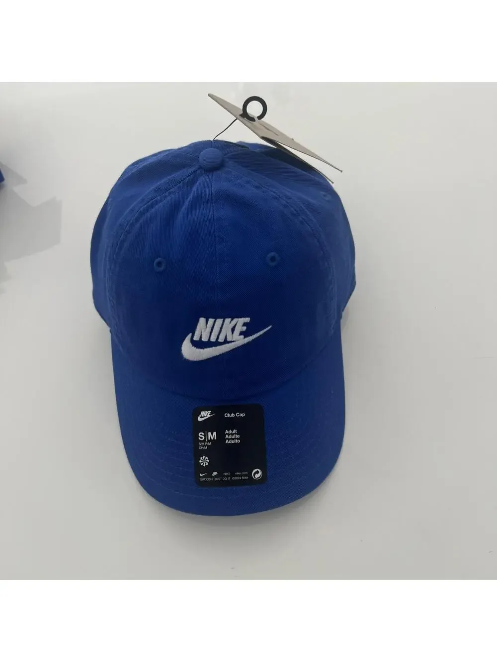 Nike Club Cap Hat Royal Blue FB5368 480 Adjustable Size S/M Futura Logo